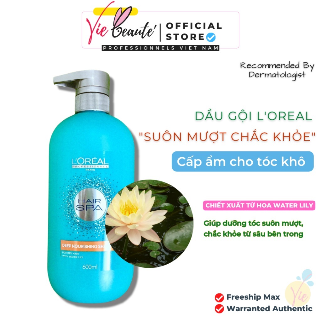 Dầu Gội LOreal Professionnel Cấp Ẩm Cho Tóc Khô L'Oreal Hair Spa Deep Nourishing Shampoo