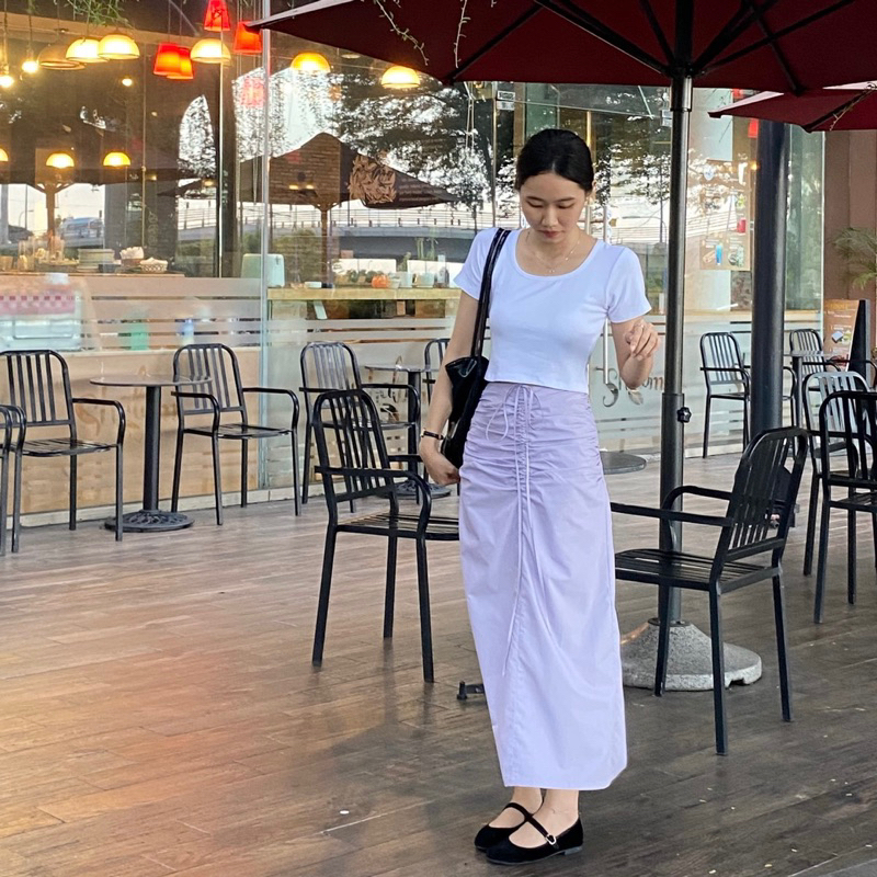 Chân Váy Dài Nhún Eo