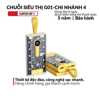 Sạc dự phòng GrownTech RPP-20 dung lượng 10000mAh hỗ trợ sạc nhanh PD 3.0 và QC 3.0