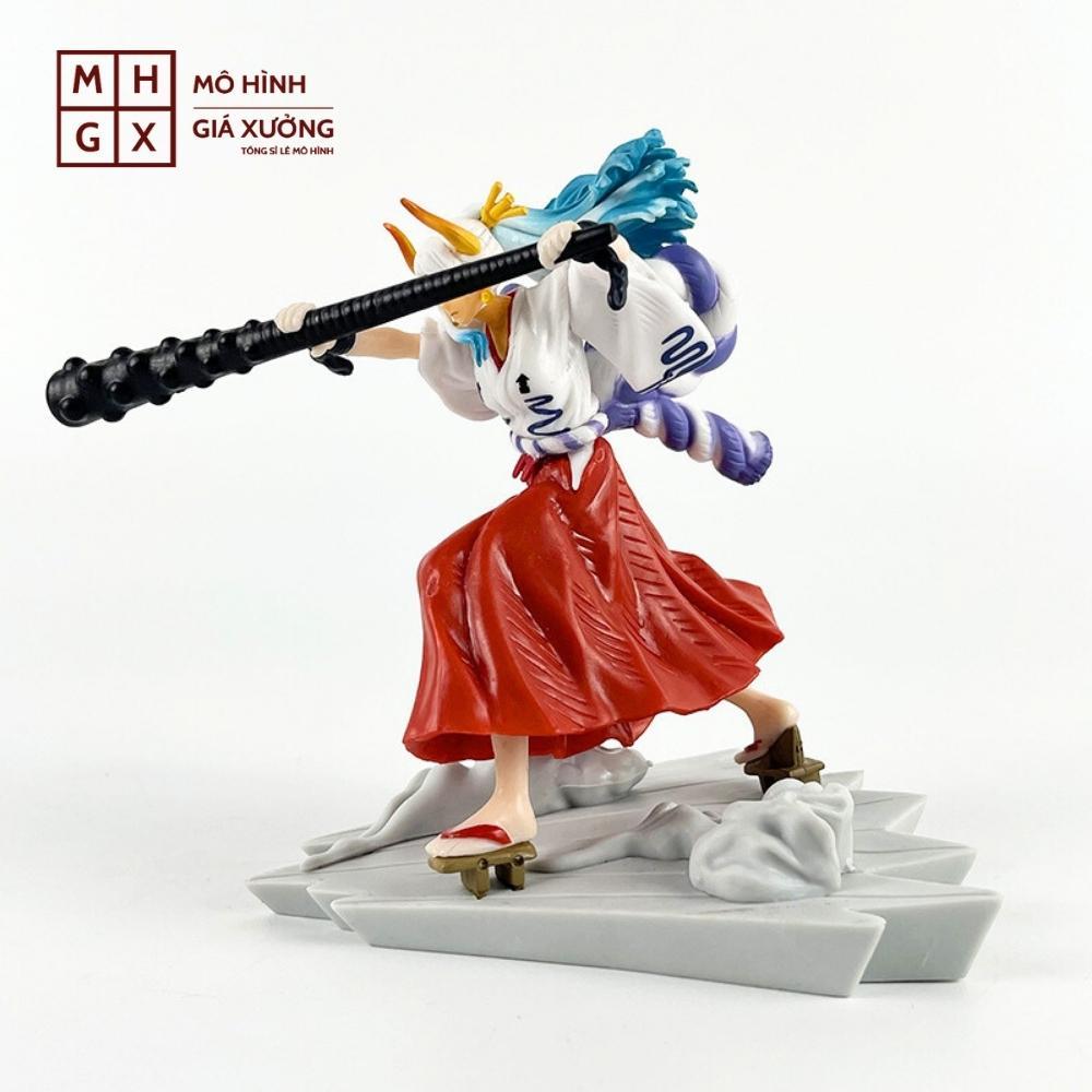 Mô Hình OnePiece ACE đại chiến Yamato - Cao 12cm - nặng 160gram - Phụ Kiện : Đế + chùy gai + lửa , Figure OnePiece