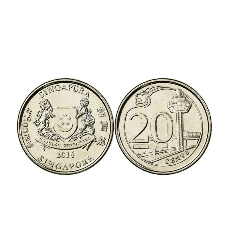 ĐỒNG XU 20 C.ETN SINGAPO 2014