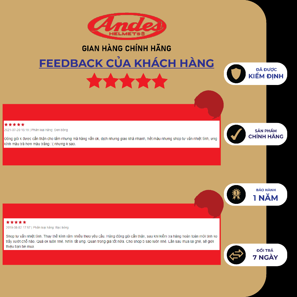 Mũ Bảo Hiểm Andes 181 Giấu Kính Tháo Lót nhiều màu