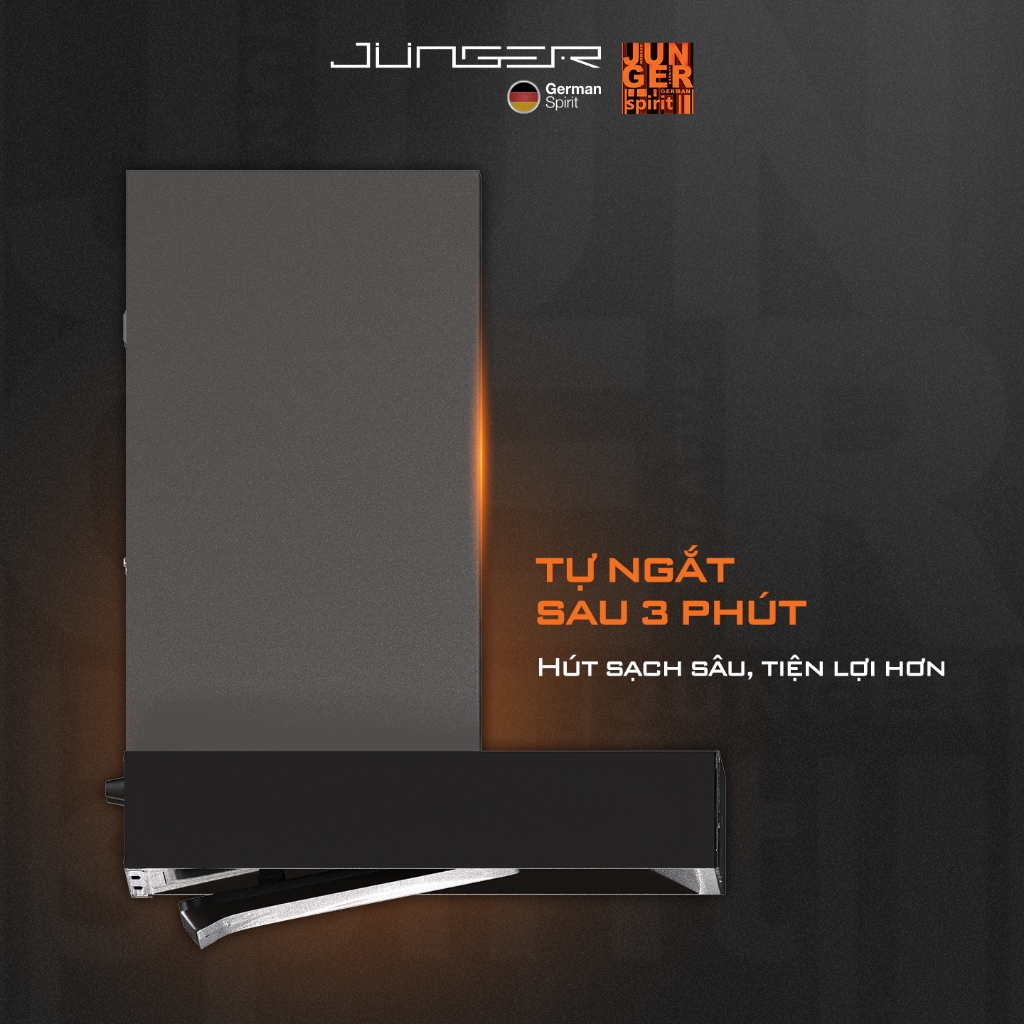 Hút mùi Junger HRJ-901 Vẫy tay cảm ứng Công suất 1600m3/h Hàng Chính Hãng Bảo Hành 12 Tháng