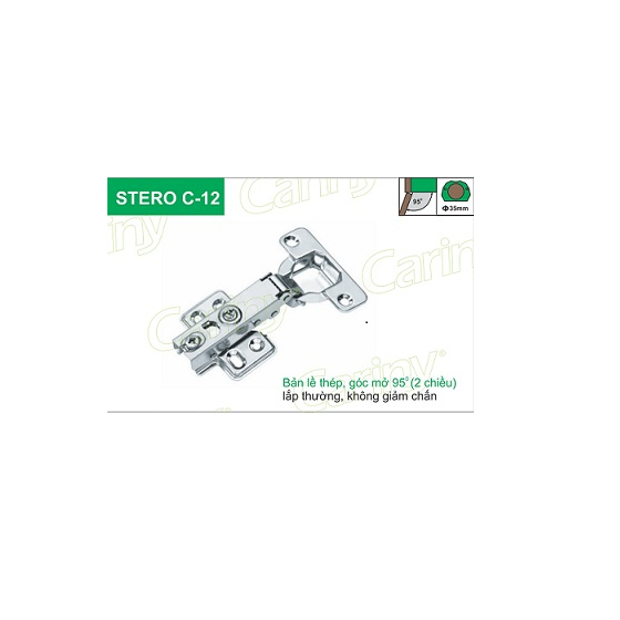 BẢN LỀ THÉP GIẢM CHẤN CARINY C12-A/B/C