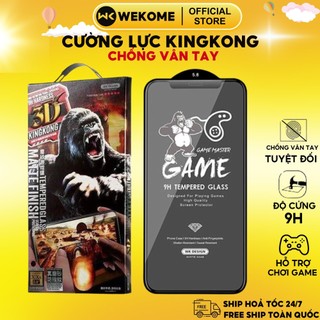Kính cường lực iphone chống vân tay 3d kingkong dán màn hình nhám cho iphone 8p xr xs max 11 12 13 14 15 pro max