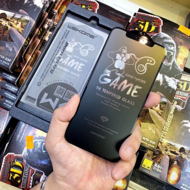 Kính Cường Lực 3D Chống Vân Tay KingKong WEKOME Hỗ Trợ Chơi Game cho Ip8P X Xs Max 11 12 13 14 15 Pro max
