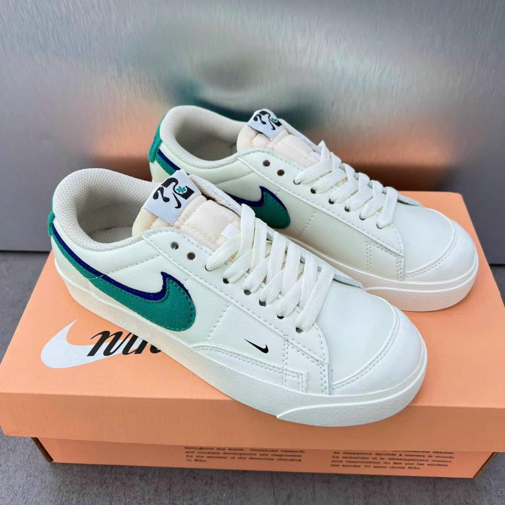 Giày thể thao Blazer Low 77 _Ni'ke KÉP XANH_ Blazer JUMBO XANH LÁ phấn hàng cao cấp Full Box