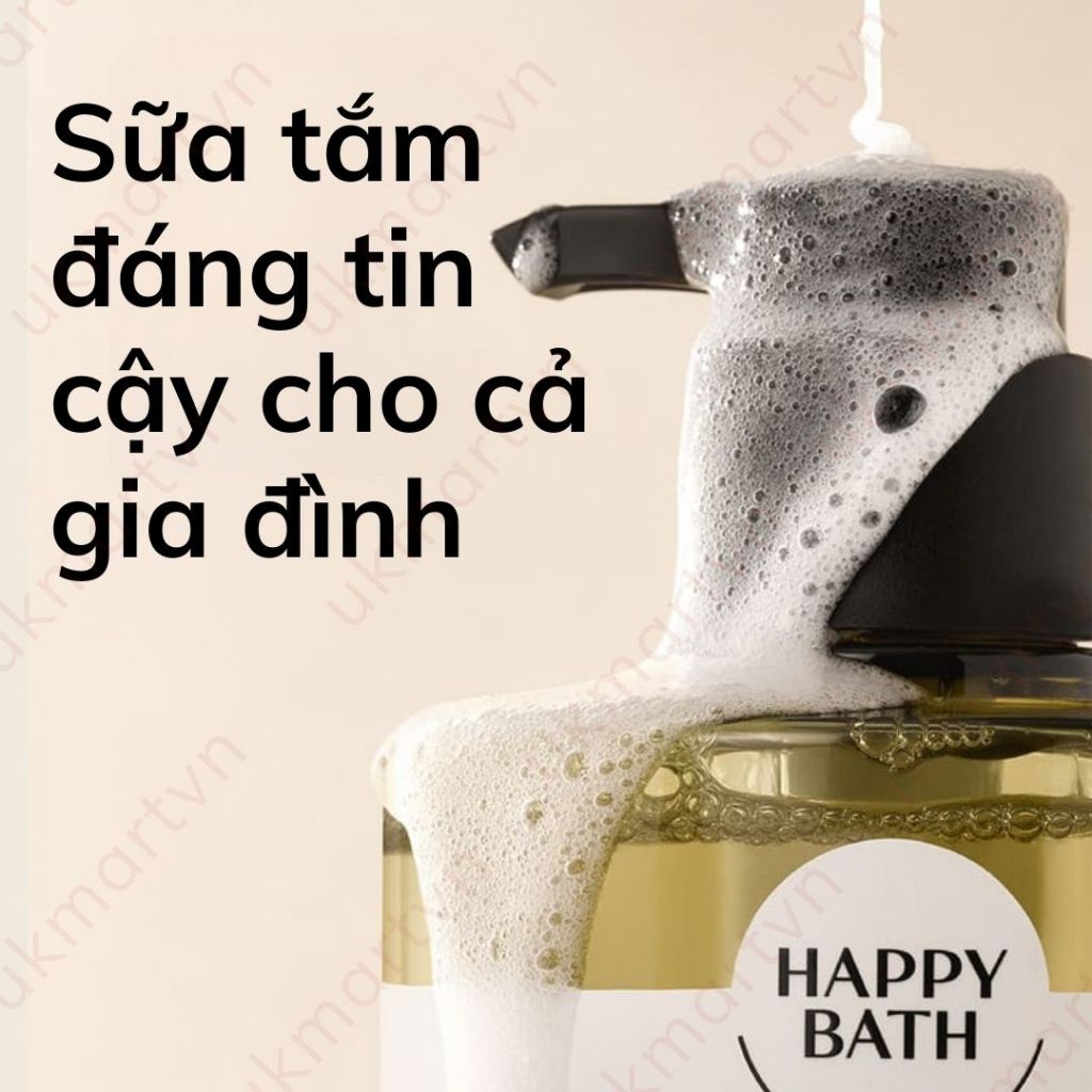 Sample Sữa Tắm Hương Nước Hoa Happy Bath Original Collection Body Wash 5g