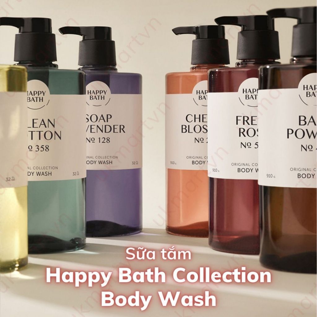 Sample Sữa Tắm Hương Nước Hoa Happy Bath Original Collection Body Wash 5g