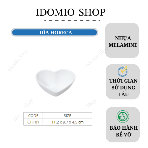 Chén Nước Chấm Hình Trái Tim-CCT01