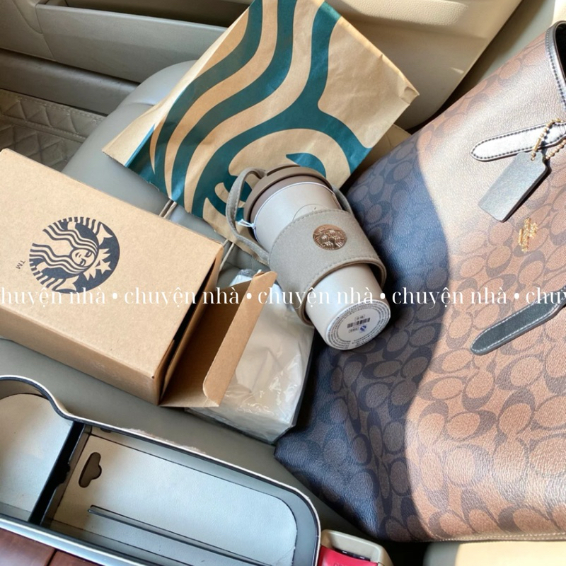 Ly Starbucks Coffee Grounds 473ml Nhựa Tái Chế