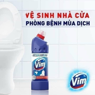 COMBO 3 Nước tẩy bồn cầu Vim Xanh 450ml, vim nước tẩy nhà vệ sinh