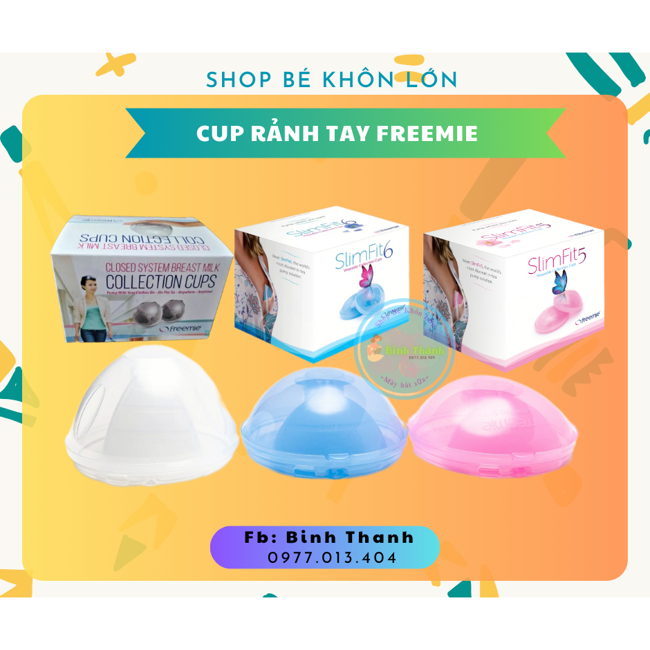 Cup rảnh tay Freemie có tem QR Code - Chính hãng,mới nguyên tem