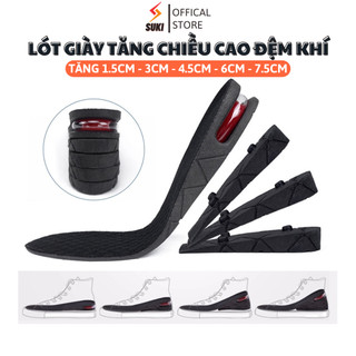 Lót giày tăng chiều cao có đệm khí cả bàn và nửa bàn cao cấp tăng 1.5cm, 3cm, 4.5cm, 6cm