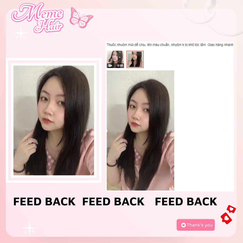 Thuốc nhuộm tóc màu nâu đen , tặng kèm oxy trợ dưỡng và bao tay