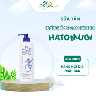 Sữa tắm hatomugi dưỡng ẩm và làm sáng da chiết xuất ý dĩ 800ml