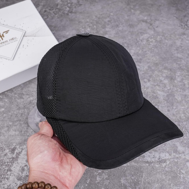 Mũ Nón Sơn chính hãng vải dù phối da cao cấp MC013 - Hùng Nón Hiệu