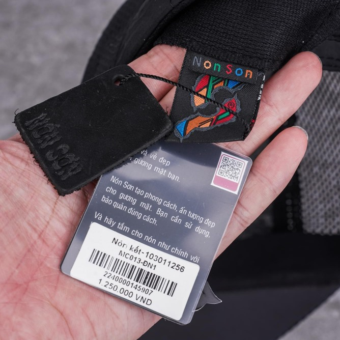 Mũ Nón Sơn chính hãng vải dù phối da cao cấp MC013 - Hùng Nón Hiệu