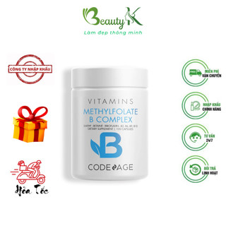Viên uống Bổ Não CodeAge Methylfolate B Complex - BeautyK Code Age Vitamin Giảm Stress Đau Đầu Cải Thiện Trí Nhớ Khó Ngủ