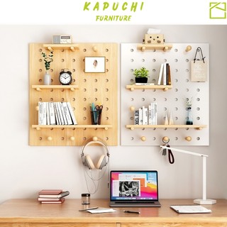 Bảng pegboard giá treo tường trang trí bàn làm việc decor phòng cực xinh kapuchi - kp295