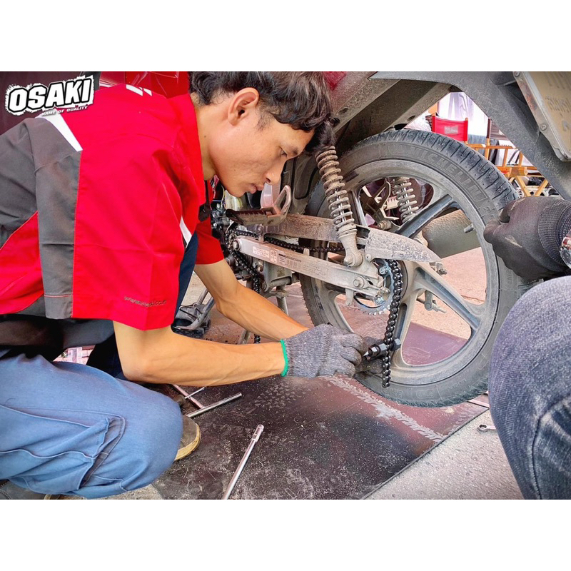 Nhông sên dĩa Thailand hiệu Osaki cho xe Suzuki Viva.