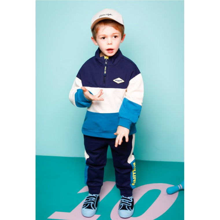 Quần nỉ da cá phối màu chữ Rolling bé trai bé gái Jelis. HA4065