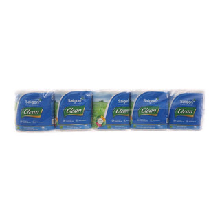 Lốc 10 cuộn giấy vệ sinh Saigon Clean - giấy 2 lớp siêu mềm