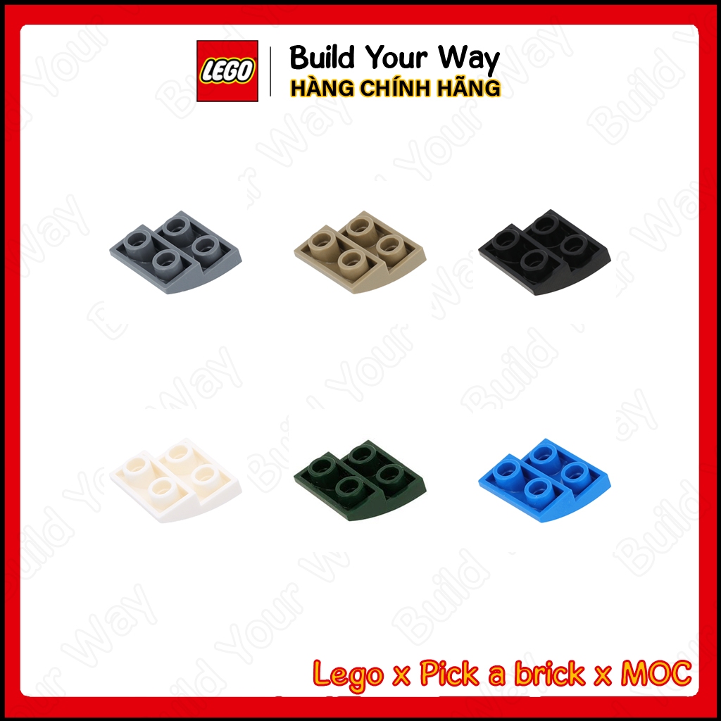 Gạch Lego chính hãng dốc trơn 2 x 2 đảo ngược / Lego Part 32803: Slope, Curved 2 x 2 Inverted