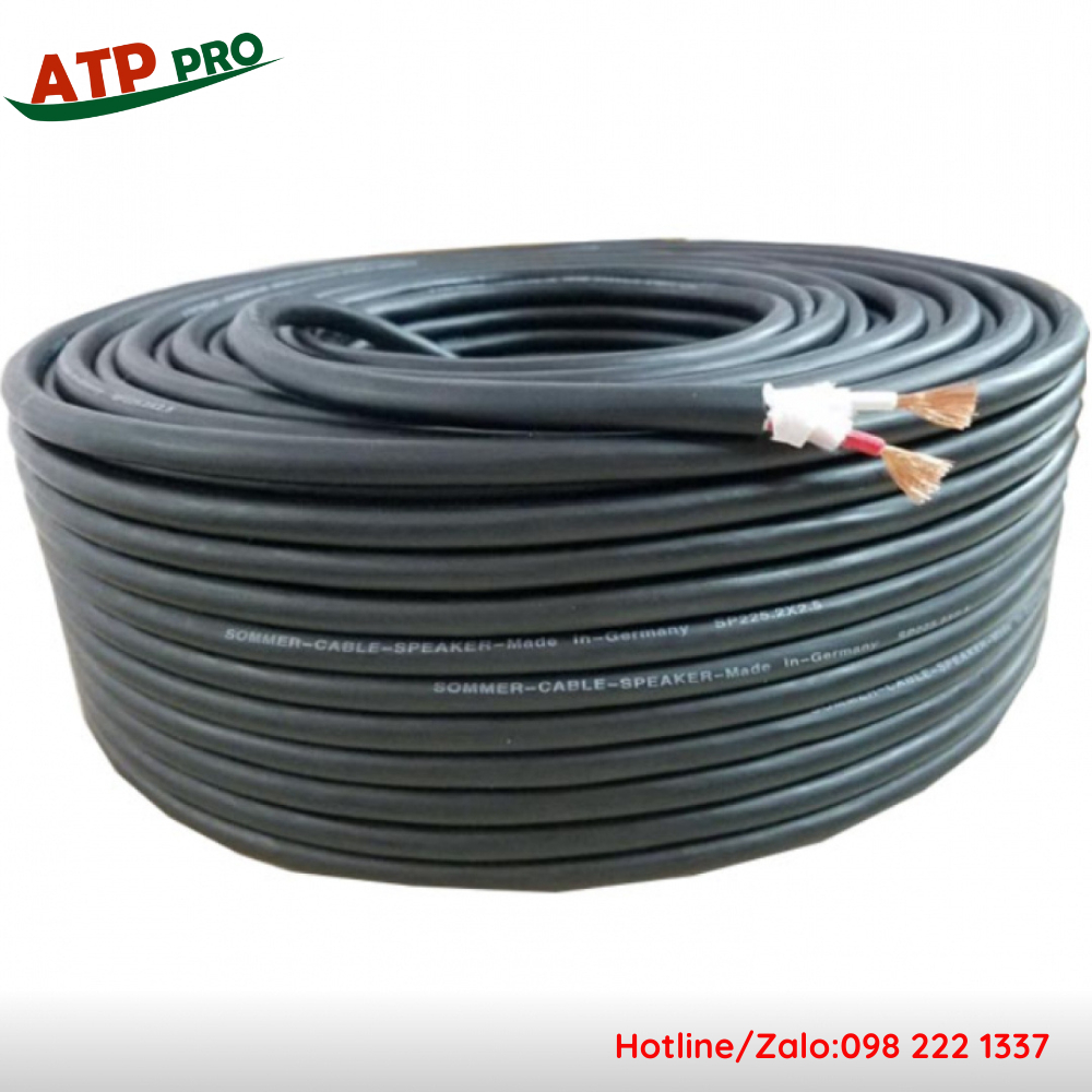 Dây Loa SOMMER Đức 2x1.5mm; 2x 2.5mm, Đồng Nguyên Chất