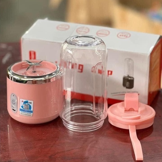 Máy Xay Sinh Tố Hoa Quả Cầm Tay CHIGO JUICING CUP 300ml Sử Dụng Pin Sạc USB Siêu Tiện Lợi Tặng Kèm Nắp Đậy