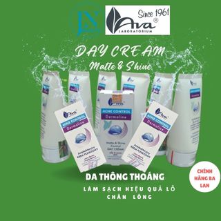 Kem dưỡng ban ngày AVA ACNE CONTROL matte & shine control day cream kiểm soát mụn, dầu nhờn 50ml