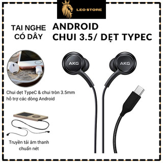 Tai nghe có dây TypeC, chui tròn 3.5mm cho Android Samsung Note 10 S10 Xiaomi Redmi Oppo Vivo Realme