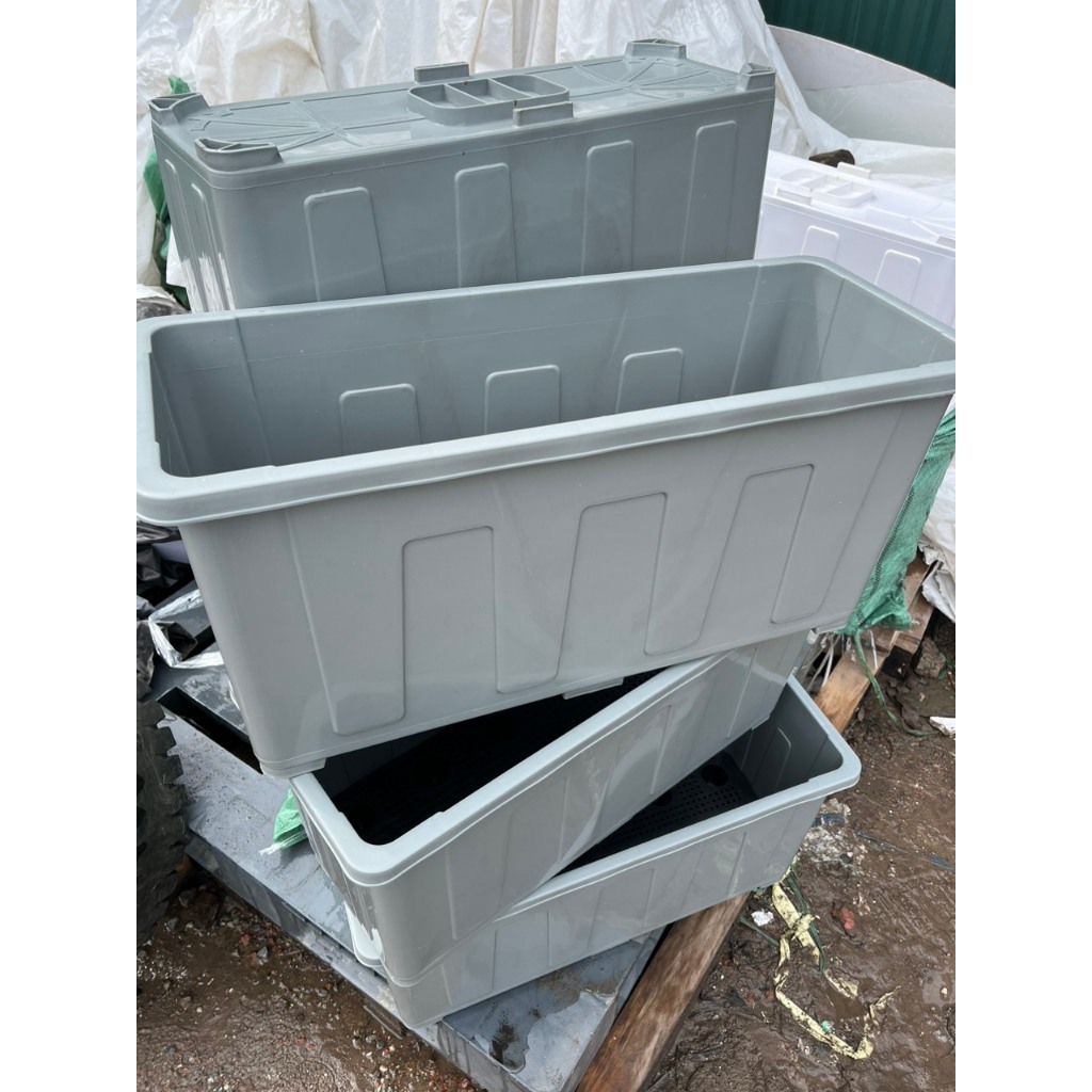 Chậu nhựa thông minh 32 lít sâu 30cm trồng rau, hoa size 64x26x30cm mẫu mới cực dày, chất lượng cao - Phúc Lâm Shop
