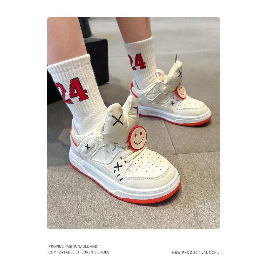 Giày thể thao đính Icon mã YY5503 QCCC cho bé trai bé gái từ 3 tuổi đến 15 tuổi