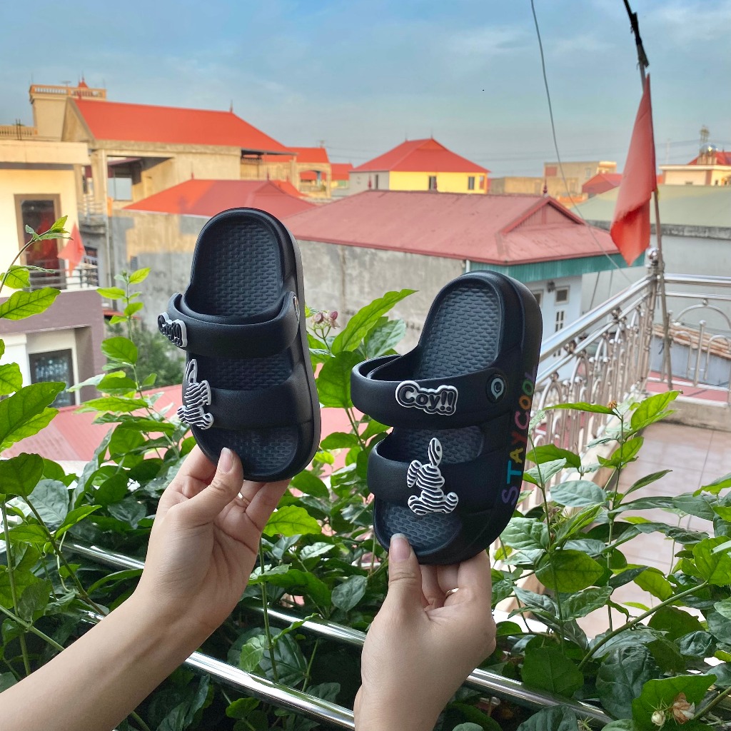 Dép Thỏ siêu nhẹ hai quai mã QN609D HOT 2023 QCCC cho bé từ 2 tuổi đến 15 tuổi