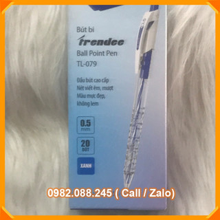 Bút bi t-long xanh 079 đầu bút 0.5mm hộp 20 cây