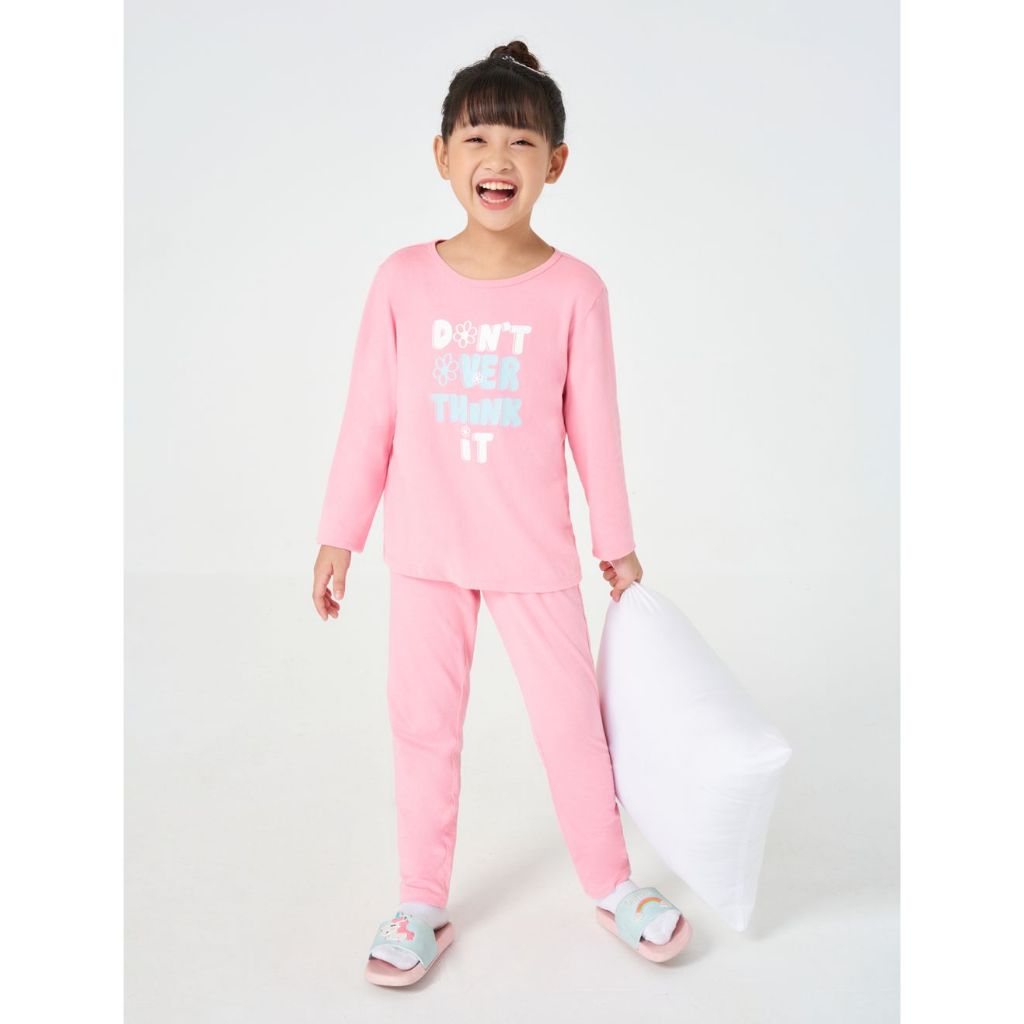 Bộ dài tay mặc nhà bé gái