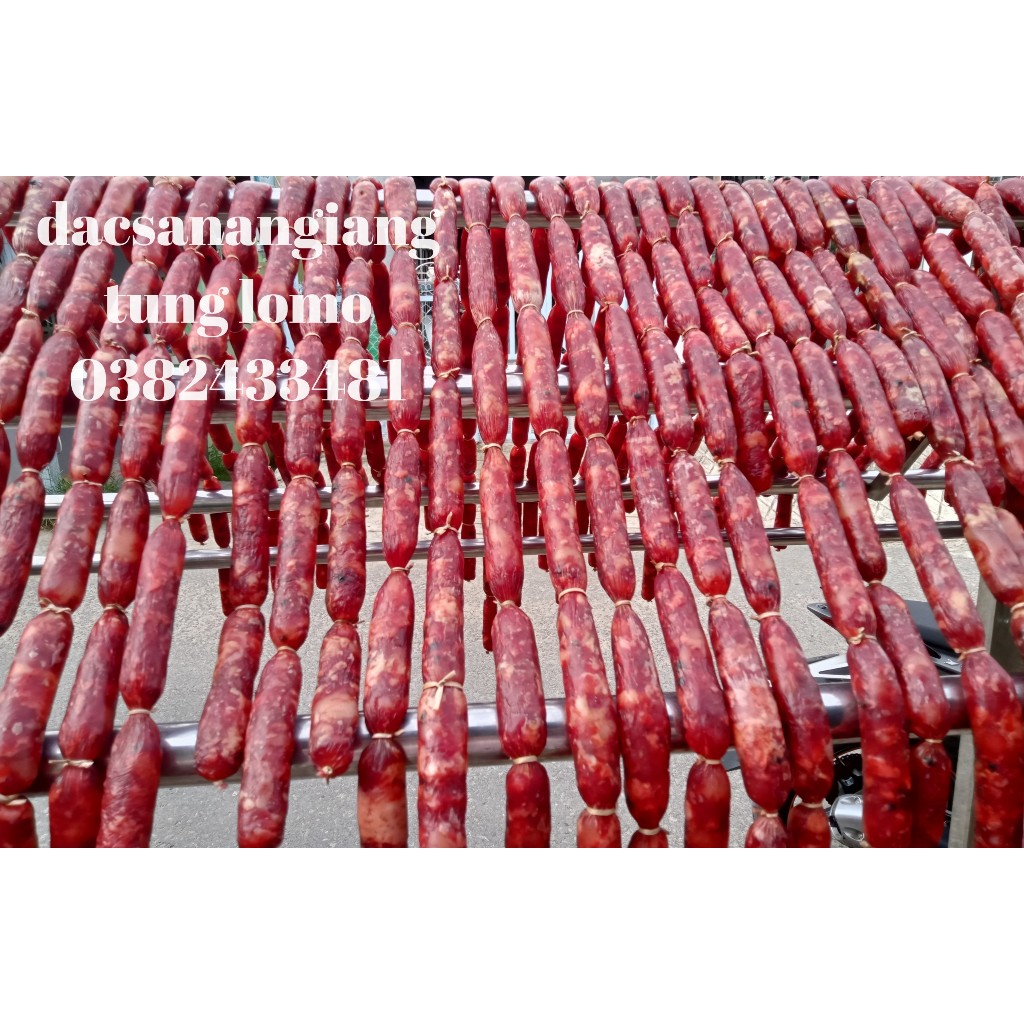 1Kg Lạp Xưởng Bò (TUNG LÒ MÒ) Loại Đặc Biệt Đặc Sản Làng Chăm An Giang Hàng Tận Gốc, Tận Lò