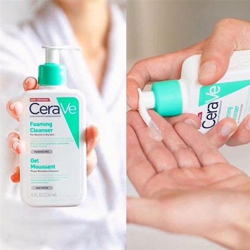 Sữa rửa mặt giúp làm sạch sâu dành cho da dầu CeraVe Foaming Cleanser 236ML