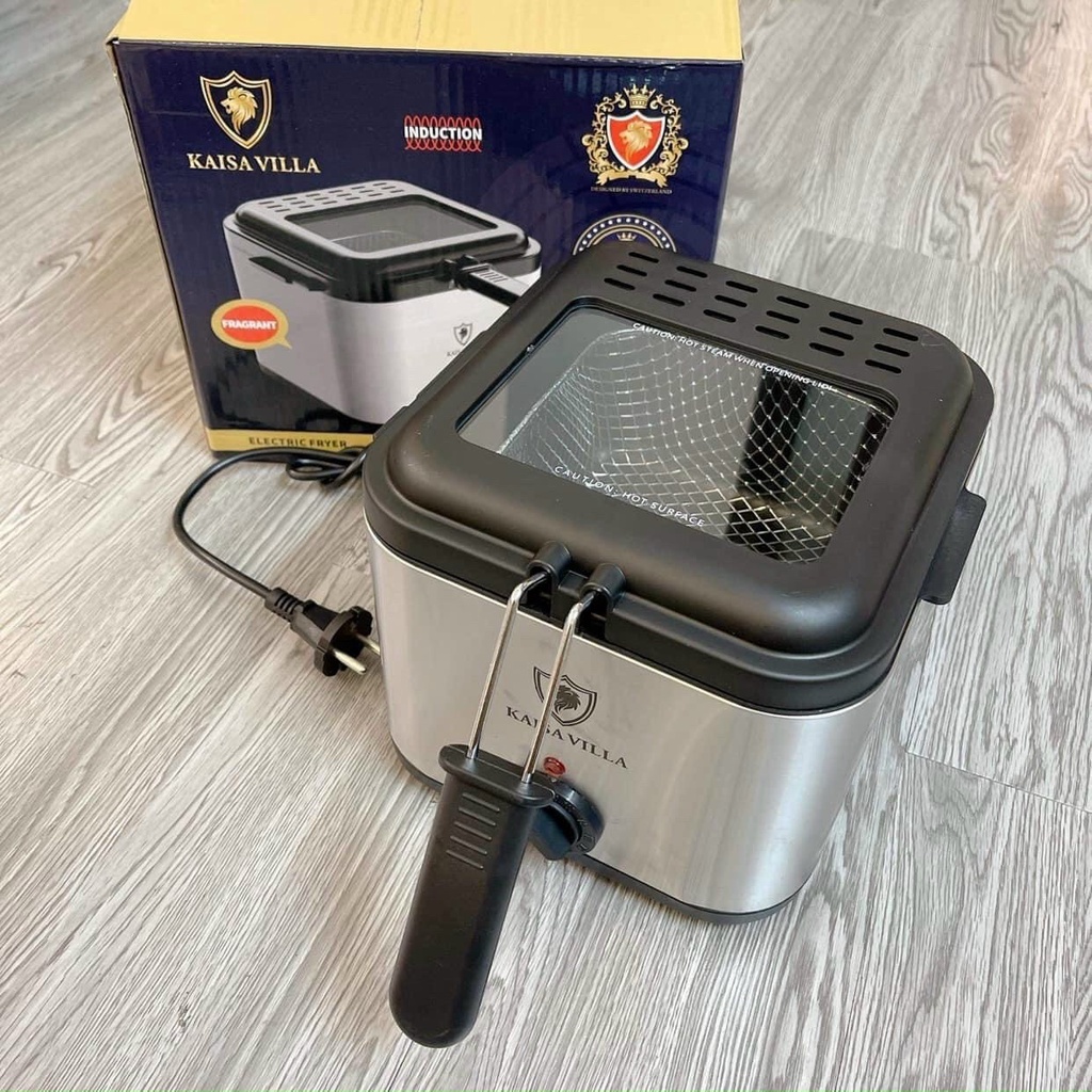 Nồi chiên ngập dầu Kaisa Villa JD8041 công suất 1000W dung tích 2.5L, bếp chiên nhúng điện đa năng tiện lợi