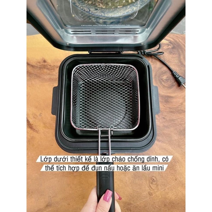 Nồi chiên ngập dầu Kaisa Villa JD8041 công suất 1000W dung tích 2.5L, bếp chiên nhúng điện đa năng tiện lợi