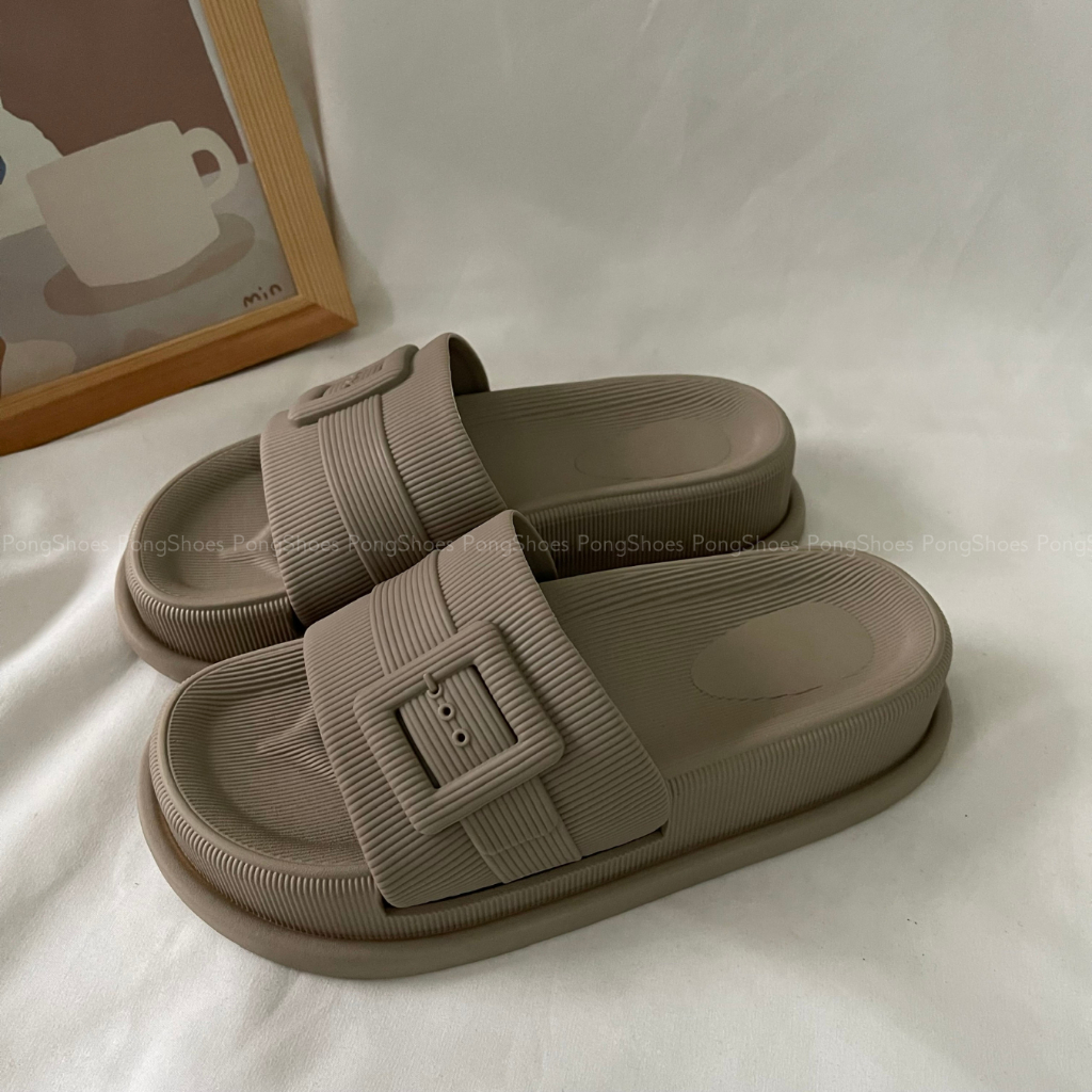 Dép nhựa quai ngang đi mưa PongShoes- Mẫu 1631