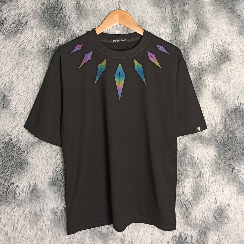 Áo Thun Phản Quang 7 Màu Vòng Cổ, áo phông nam nữ form rộng tay lỡ