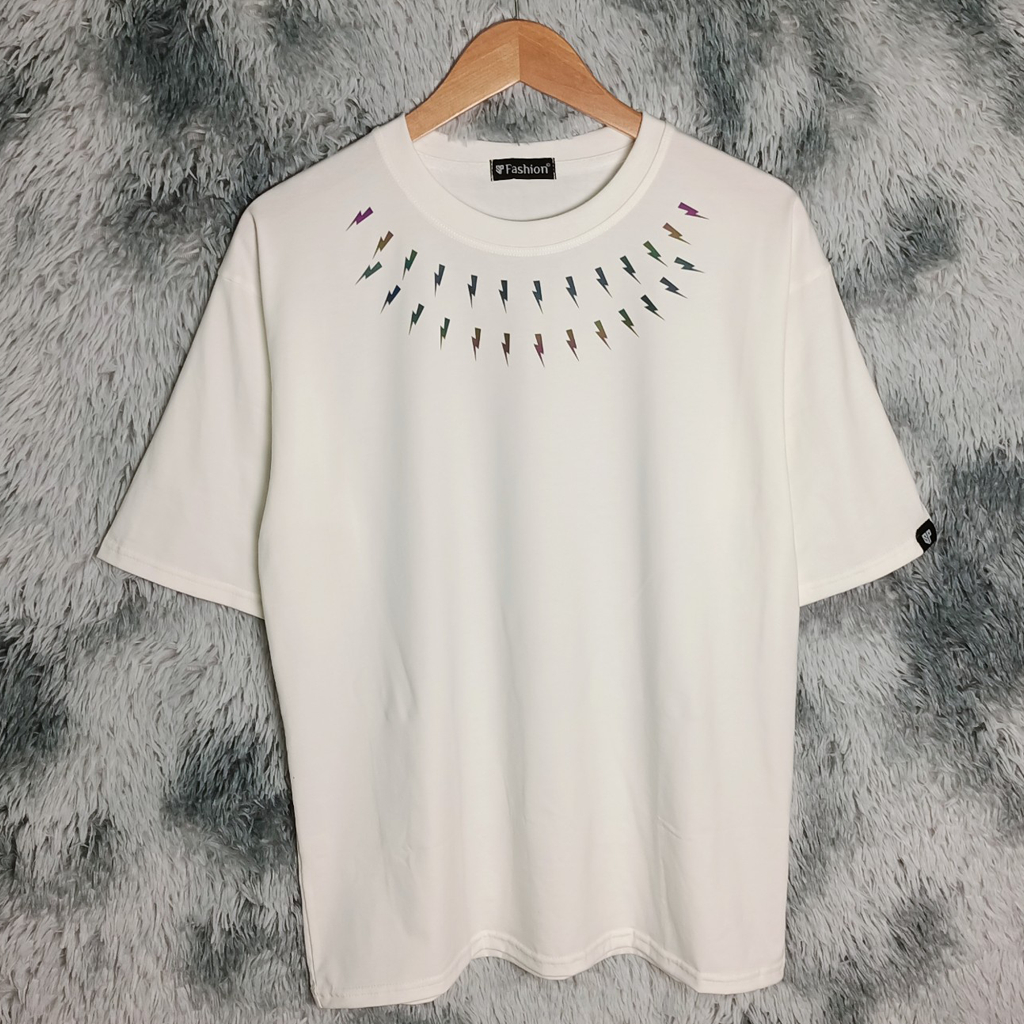 Áo Thun Phản Quang 7 Màu Vòng Cổ, áo phông nam nữ form rộng tay lỡ