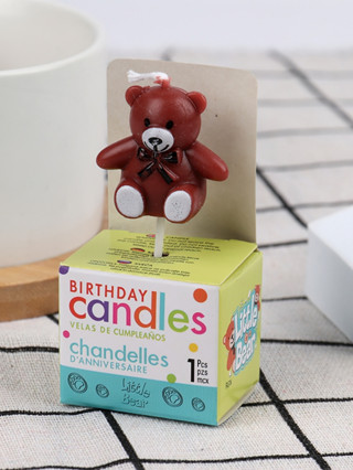 Nến sinh nhật hình chú gấu dễ thương,nến gấu trang trí bánh kem-MCKES