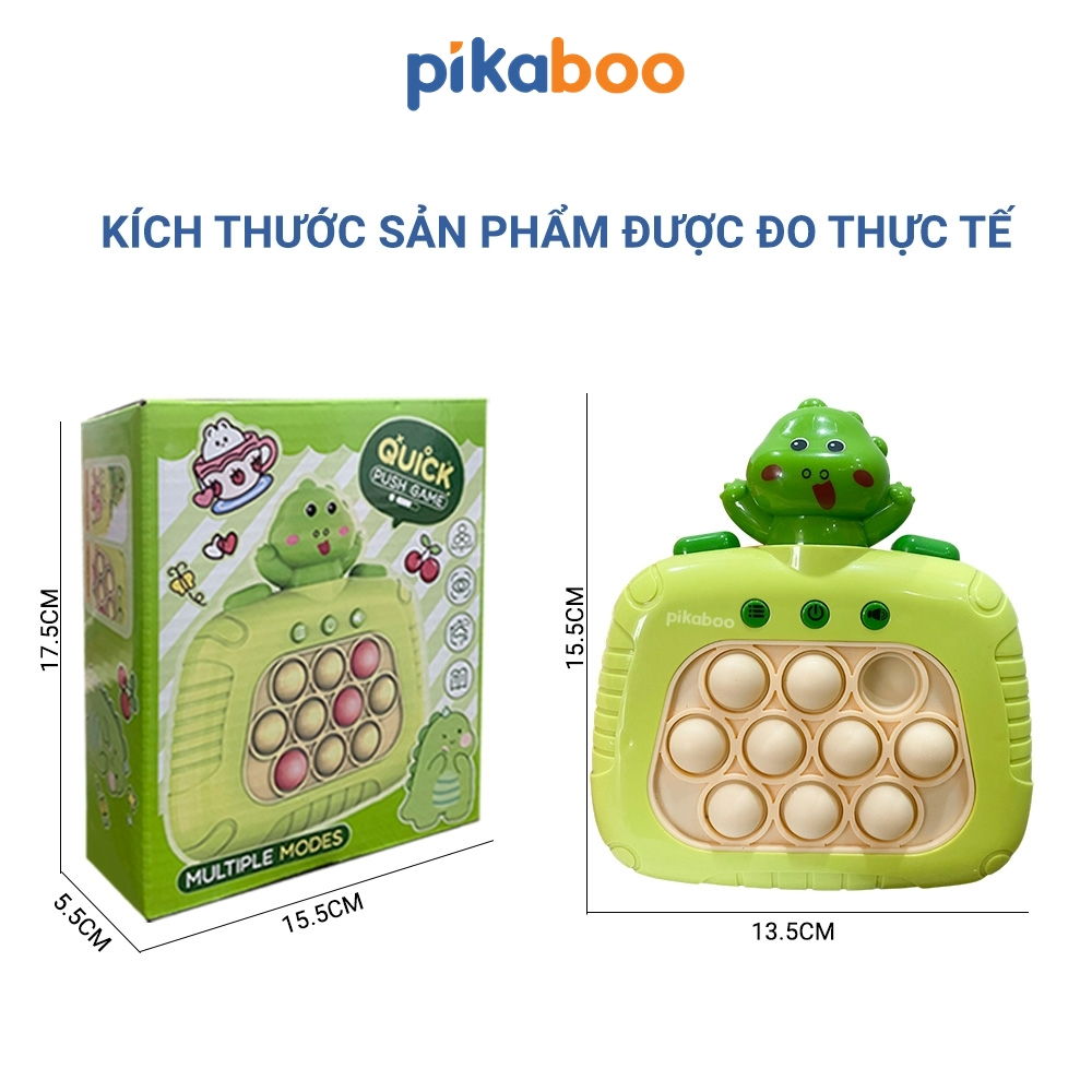 Pop it điện tử  Pikaboo Đồ chơi Máy chơi game bản mới bấm nút theo đèn nhạc với 4 chế độ giúp bé luyện phản xạ giữa