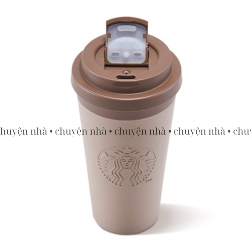 Ly Starbucks Coffee Grounds 473ml Nhựa Tái Chế