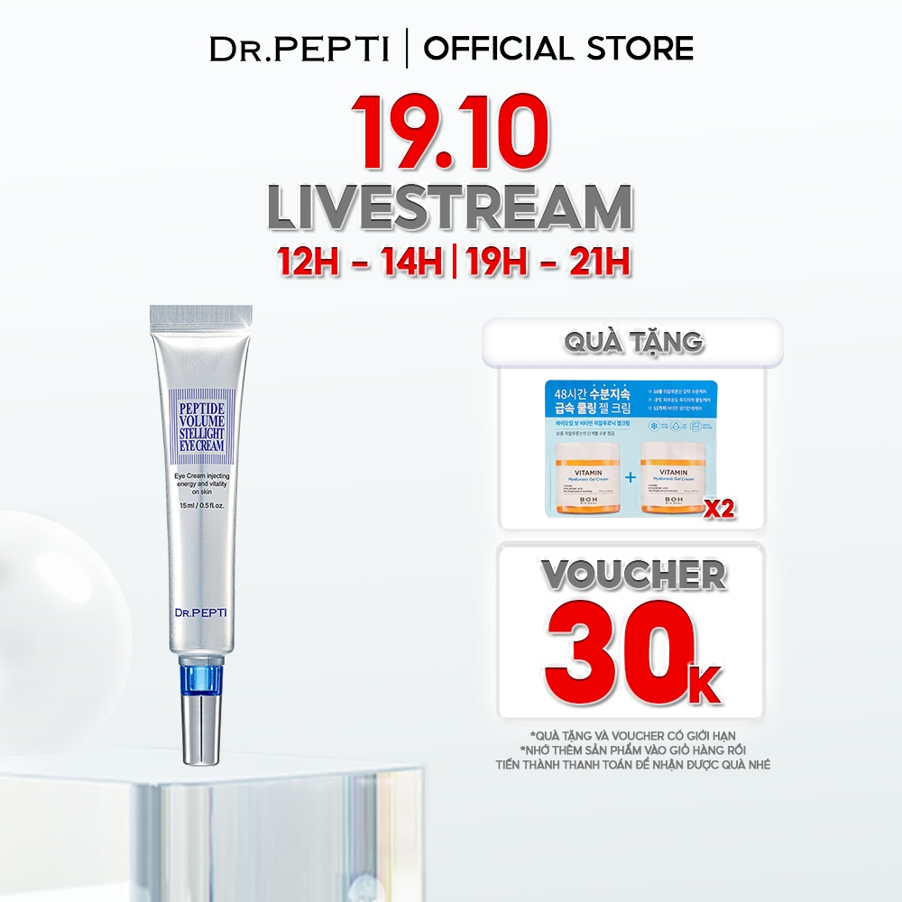 Kem dưỡng da vùng mắt TẾ BÀO GỐC DR.PEPTI PEPTIDE VOLUME STELLIGHT EYE CREAM 15ml