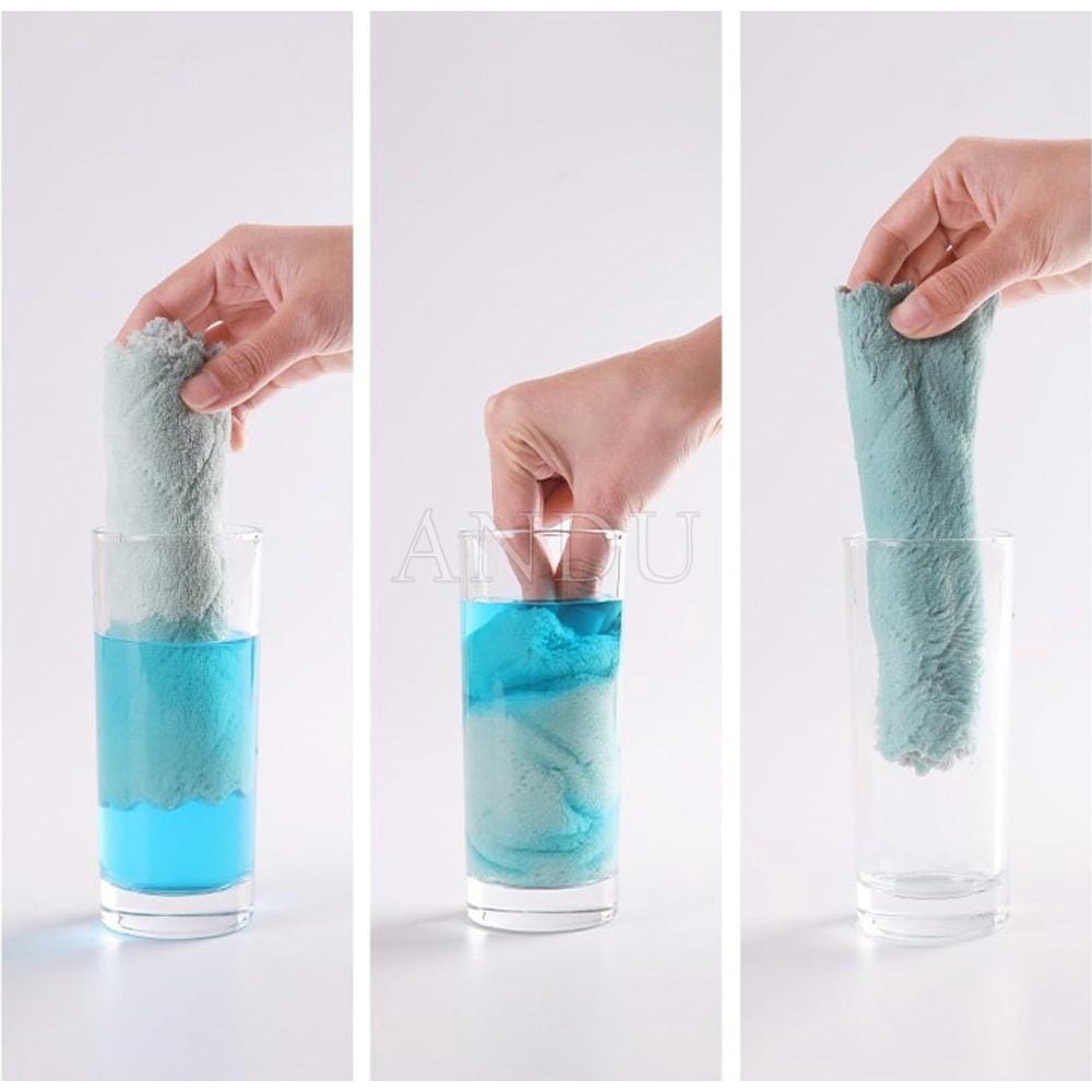 Khăn Lau Đa Năng Siêu Thấm Hút 2 Mặt Khăn Lau Nhà Bếp Siêu Mềm Mịn Cực Kì Tiện Lợi