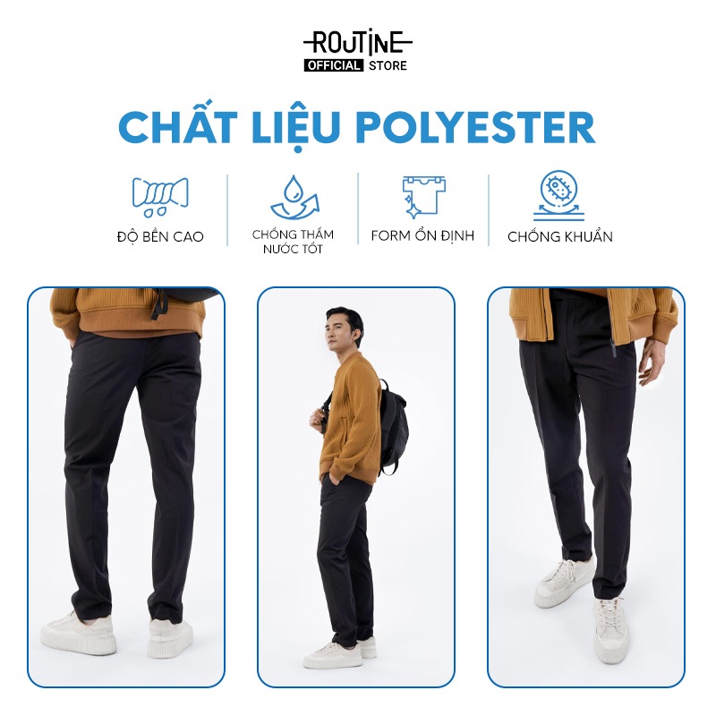 Quần Vải Nam Túi Chéo Form Slim - Routine 10F22PFO005